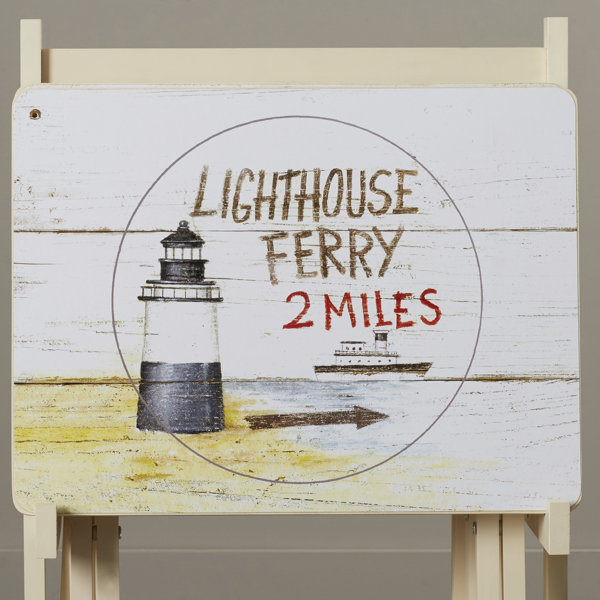 Beachcrest Home Bucholz Wood Coastal TV Tray Table Set with Stand